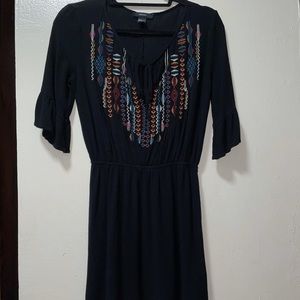 Forever 21 Black Boho Dress